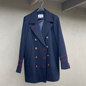 BCBGeneration, Coat, Black & Red, NWOT